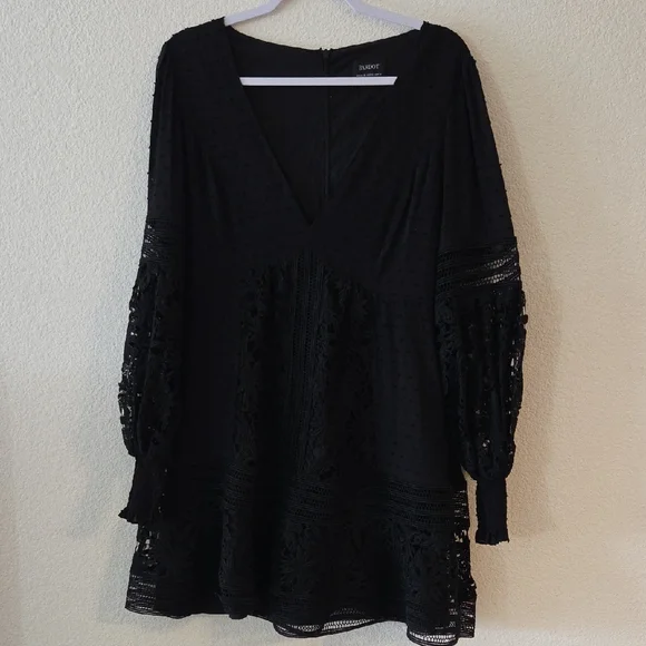 Bardot Black Mini Dress - Picture 2 of 6